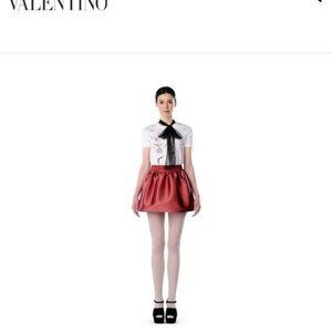 NEW!!  Red Valentino taffeta skirt in Coral - size 40